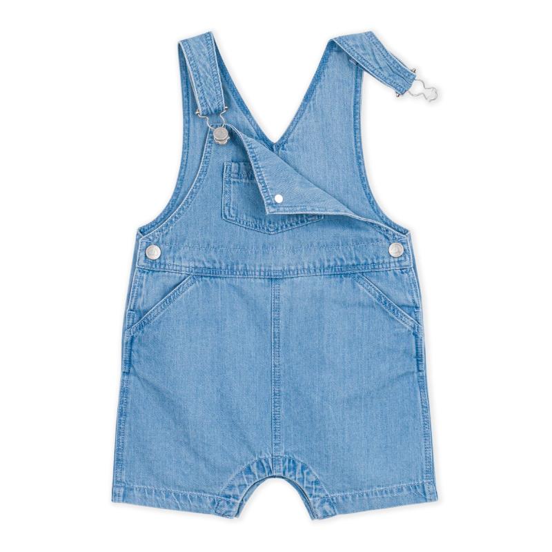 Petit Bateau Babies Denim Dungarees - Blue
