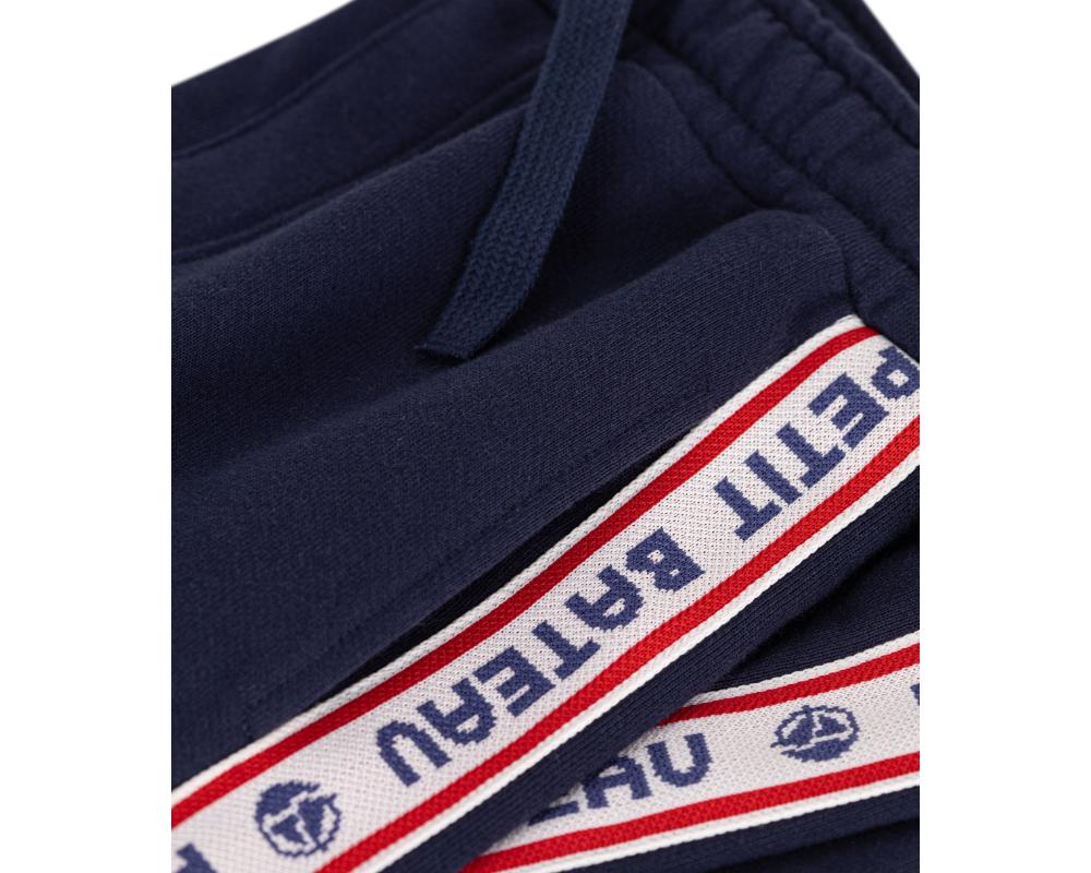 Petit Bateau Boy's Cotton Jogging Bottoms Smoking - Blue