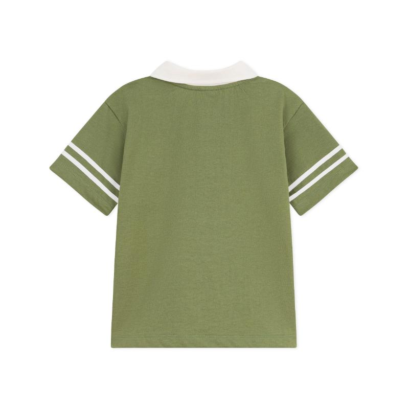 Petit Bateau Boy's Short Sleeves Polo Shirt Olivine