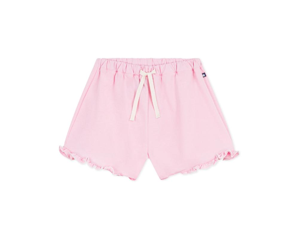 Petit Bateau - Girl's Plain Cotton Elasticated Shorts