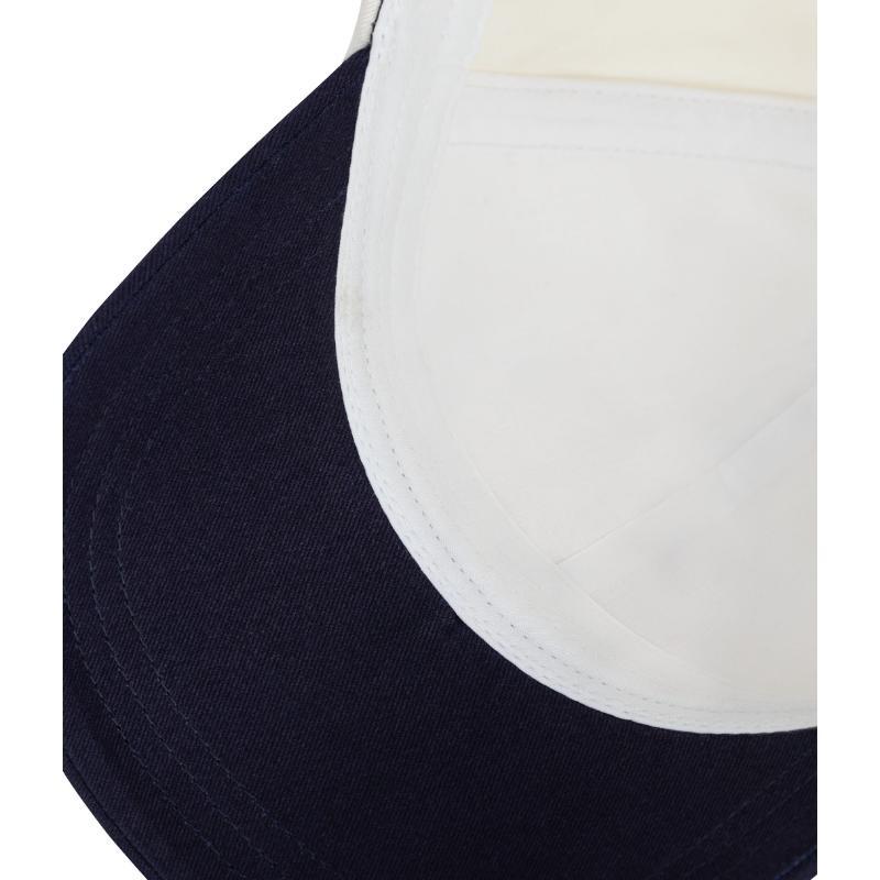 Petit Bateau Boy's Logo Embroidered Cap Milk White/Soir - Blue
