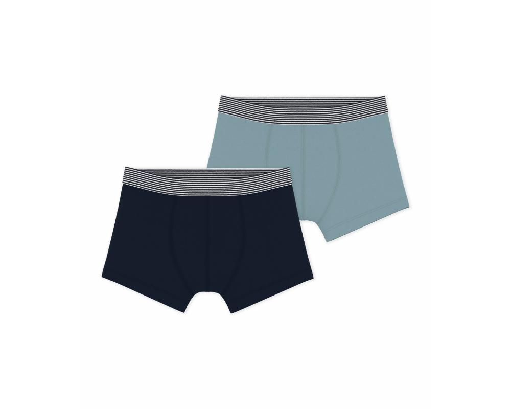 Petit Bateau Boy's Elasticated Boxers - Multicolor - 2 Pcs