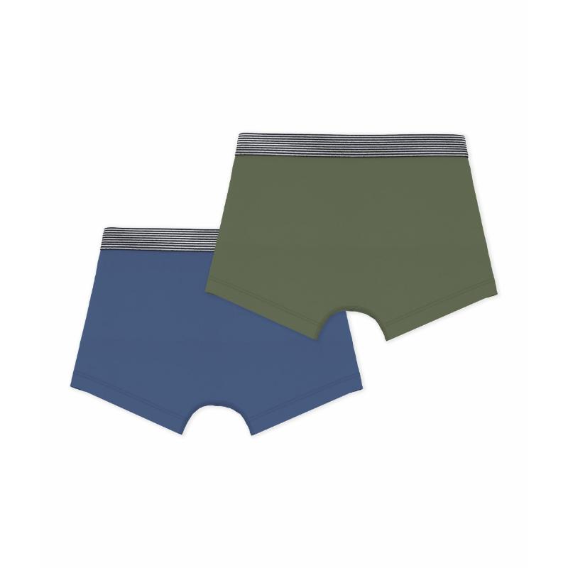 Petit Bateau Boy's Plain Boxers - Multicolor - 2 Pcs