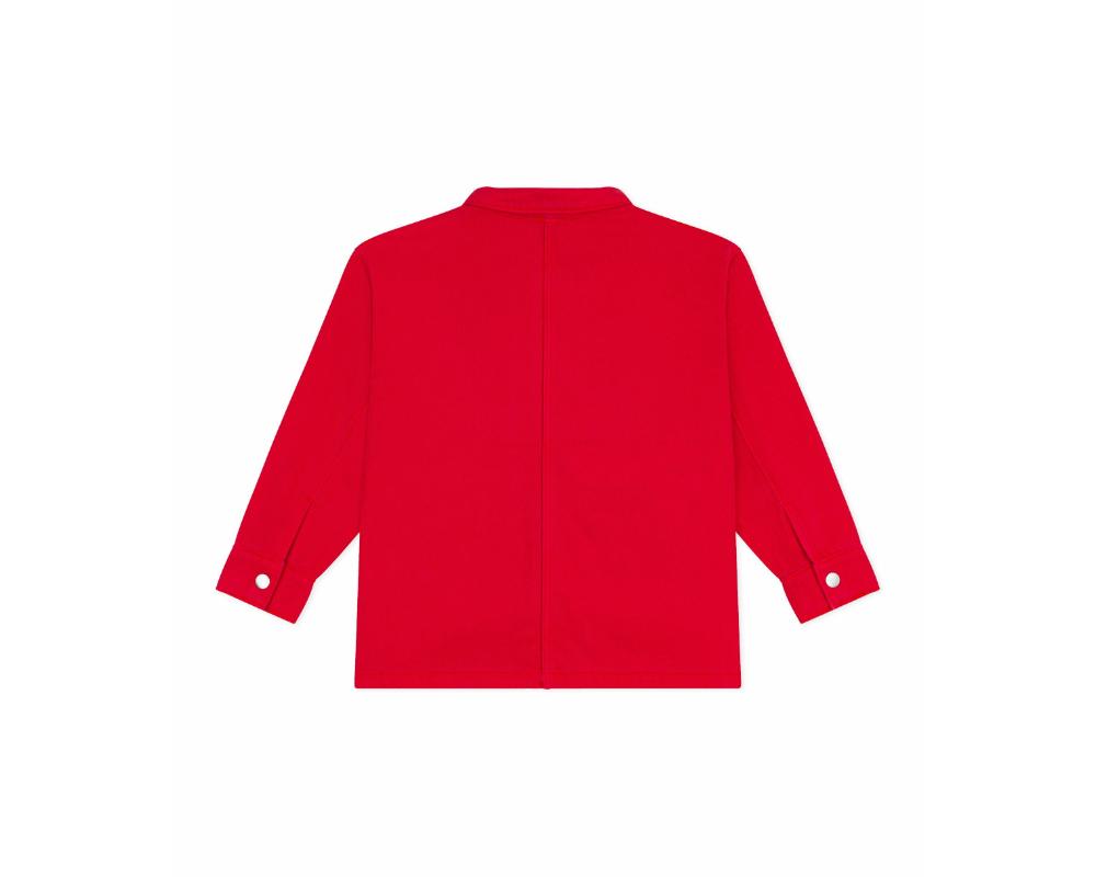 Petit Bateau Girl's Plain Long Sleeves Jacket Pompier