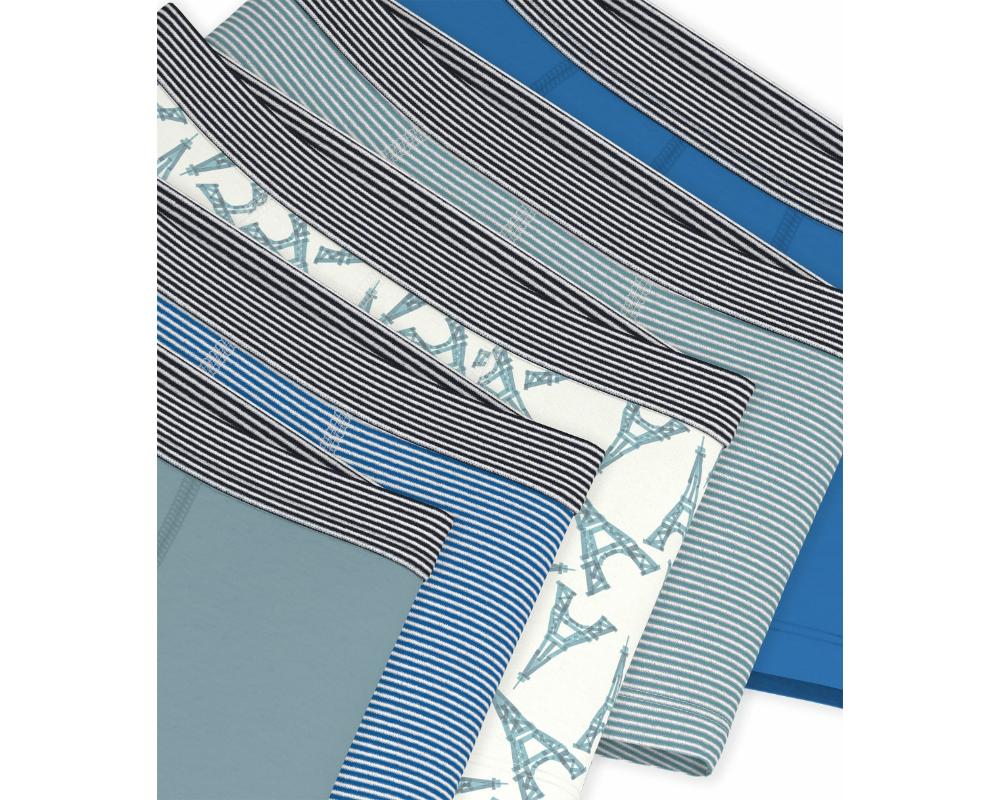 Petit Bateau Boy's Cotton Boxers - Multicolor - 5 Pcs