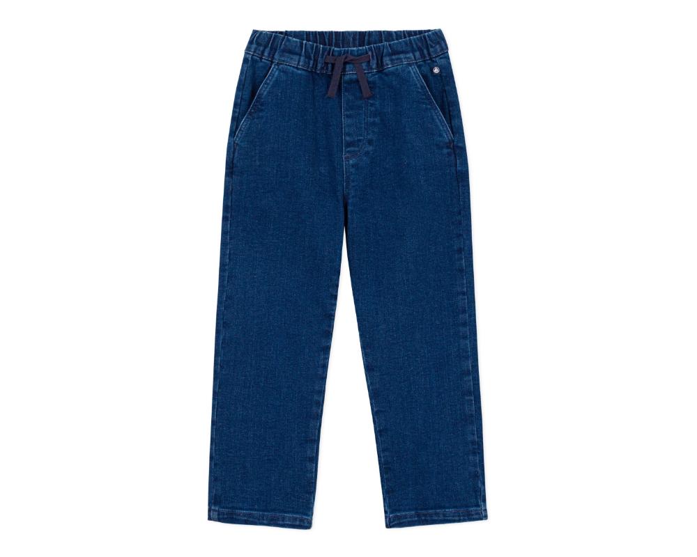 Petit Bateau Boy's Denim Trousers - Blue