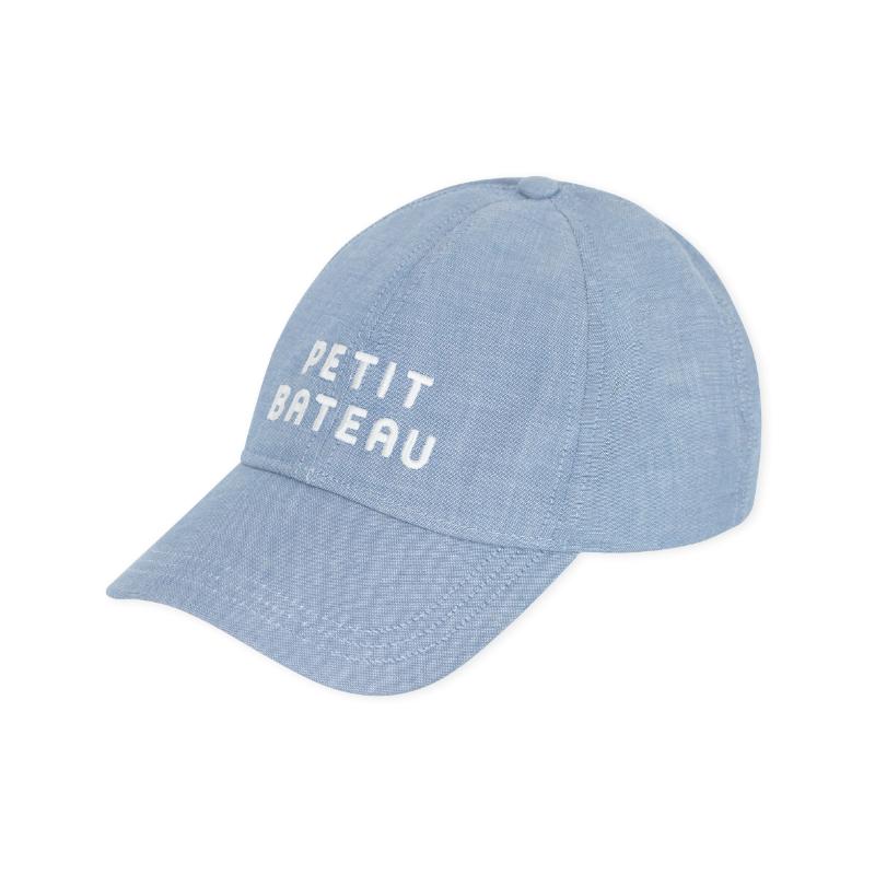 Petit Bateau Boy's Denim Cap - Blue