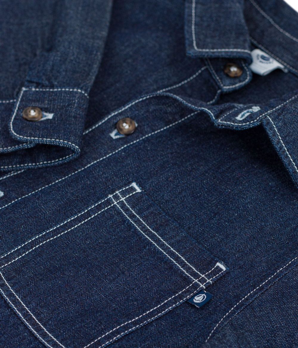 Petit Bateau - Plain Denim Shirt - Blue