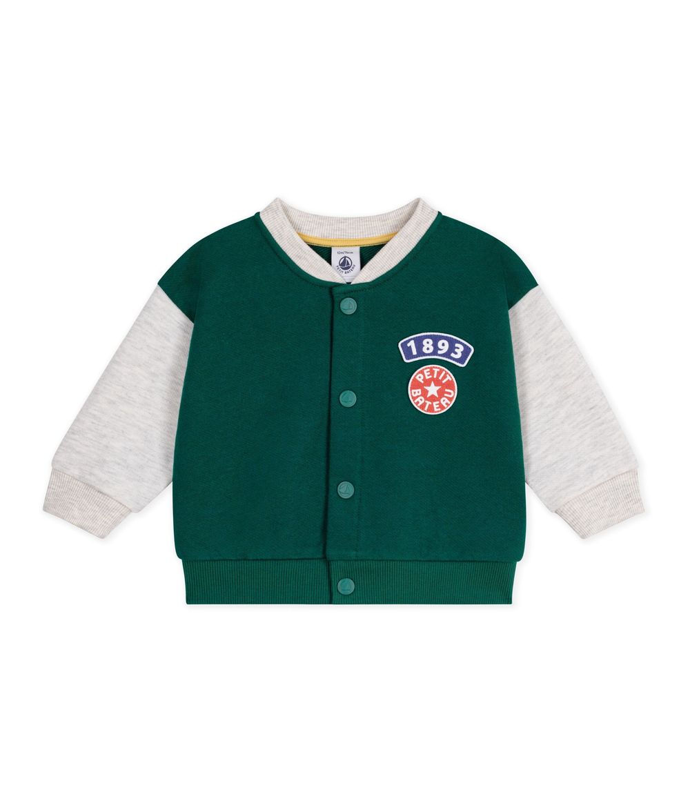 Petit Bateau - Baby Boy's Two-Tone Cotton Jacket - Tree/Montelimar