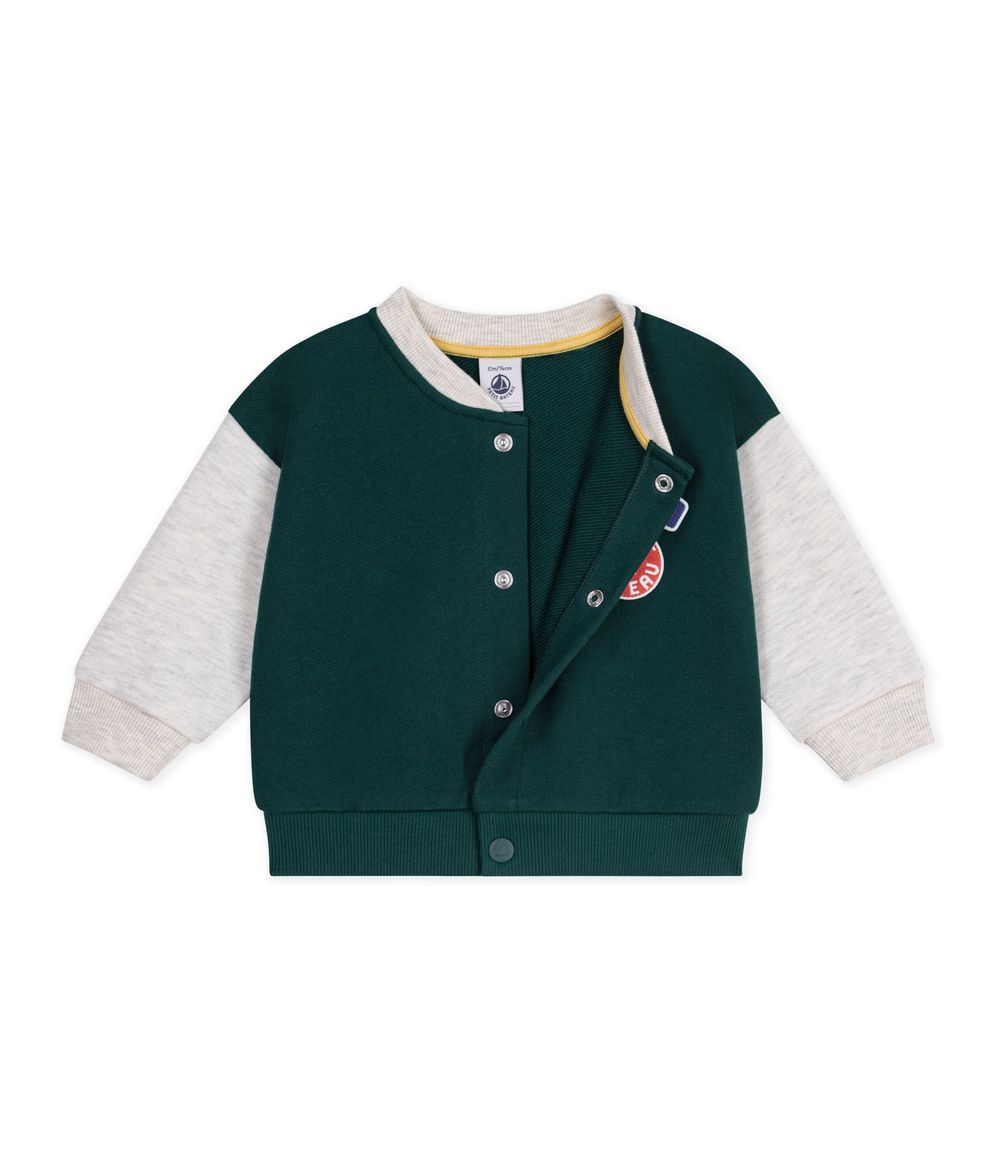 Petit Bateau - Baby Boy's Two-Tone Cotton Jacket - Tree/Montelimar