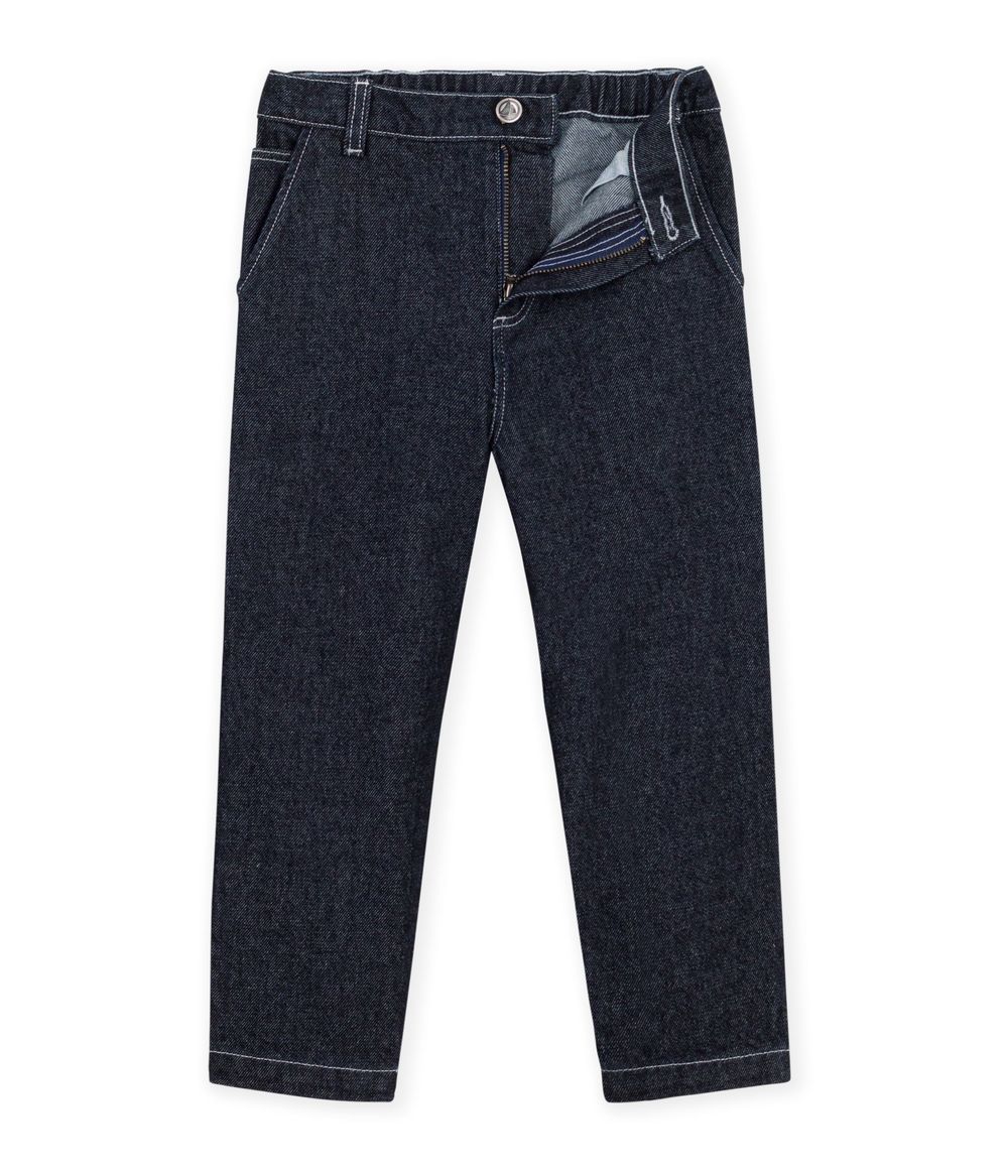 Petit Bateau - Boy's Carpenter Style Jeans - Denim Brut Fonce