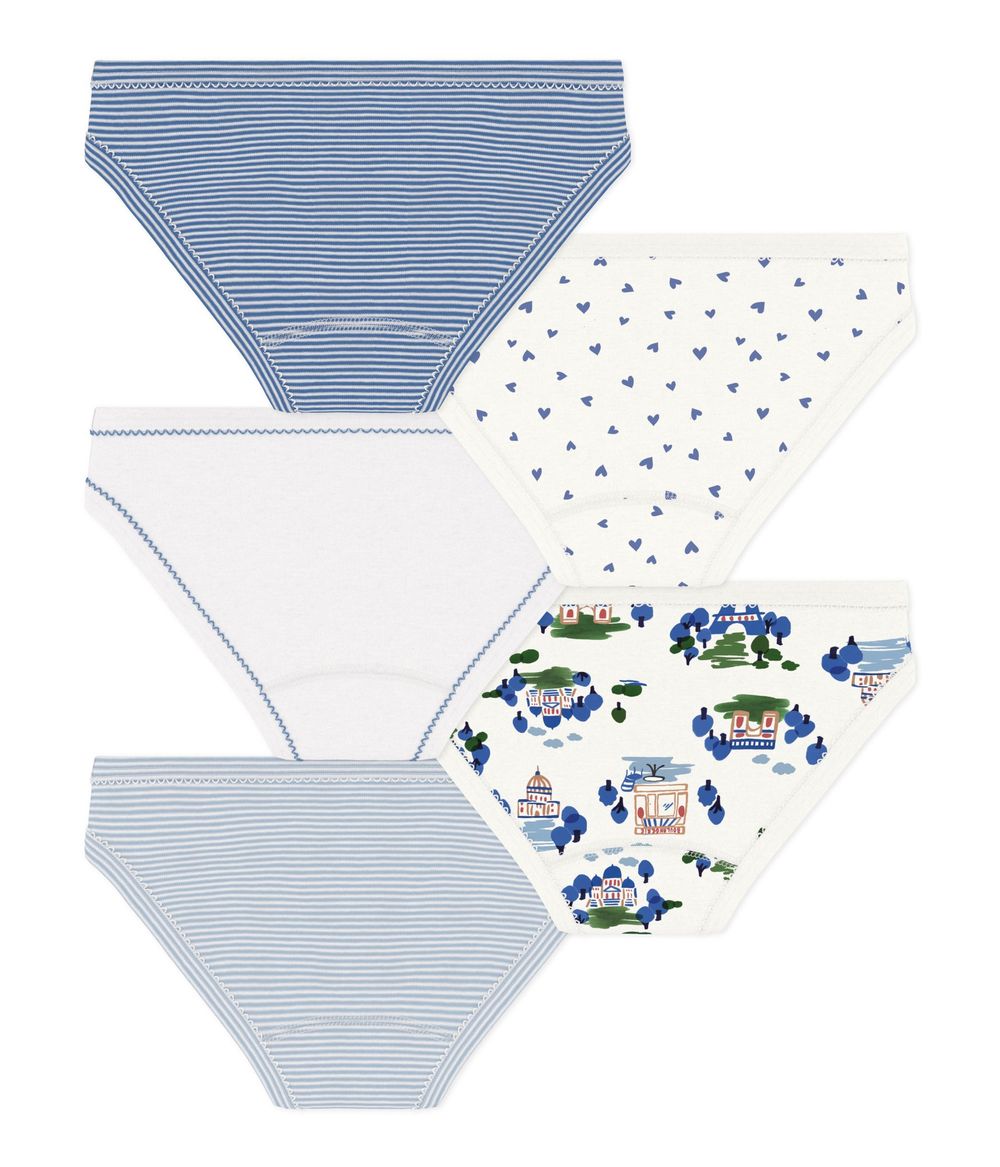 Petit Bateau - 5pc-Set - Printed Cotton Panties - Multicolor
