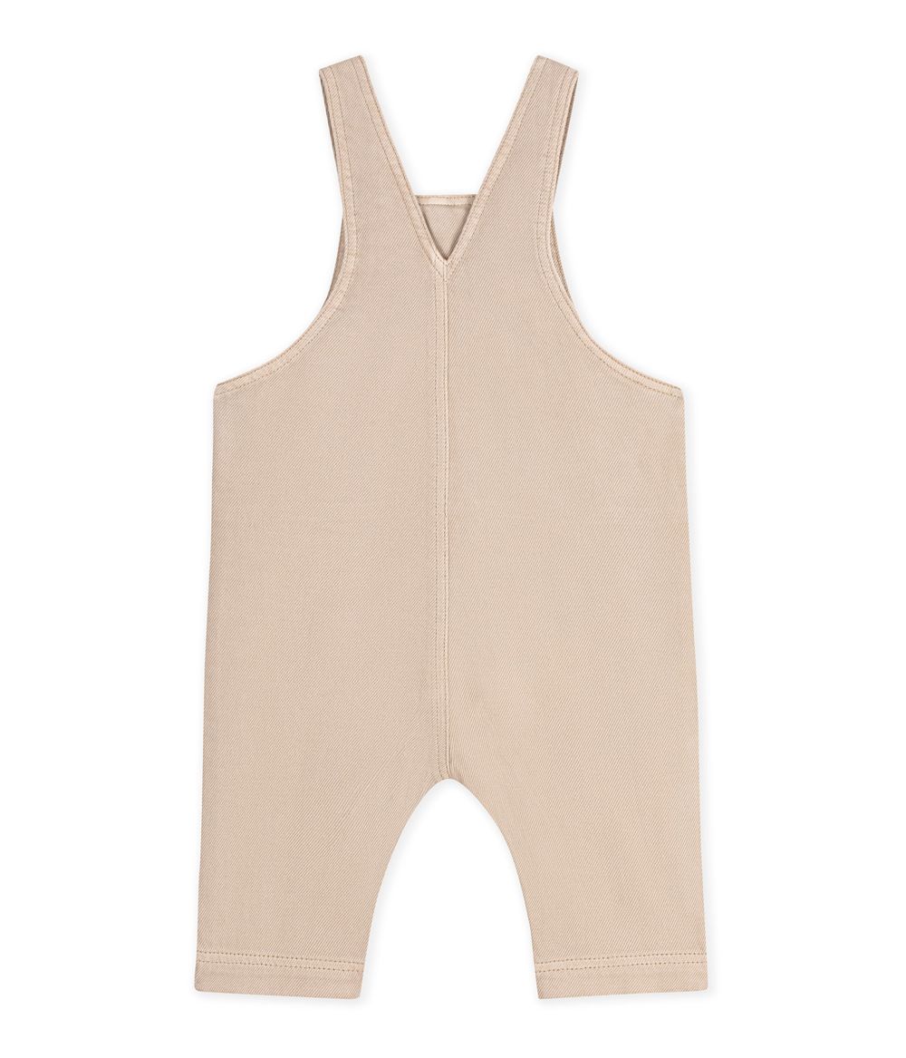 Petit Bateau - Baby Boy Long-Leg Plain Twill Dungarees - Sander