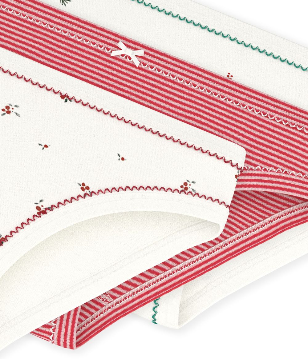 Petit Bateau - 3pc-Set - Girls Printed Cotton Underpants - Multicolor