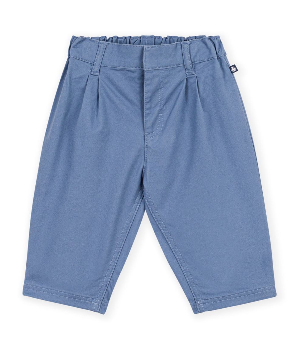 Petit Bateau - Baby Boy Plain Twill Trousers - Outremer