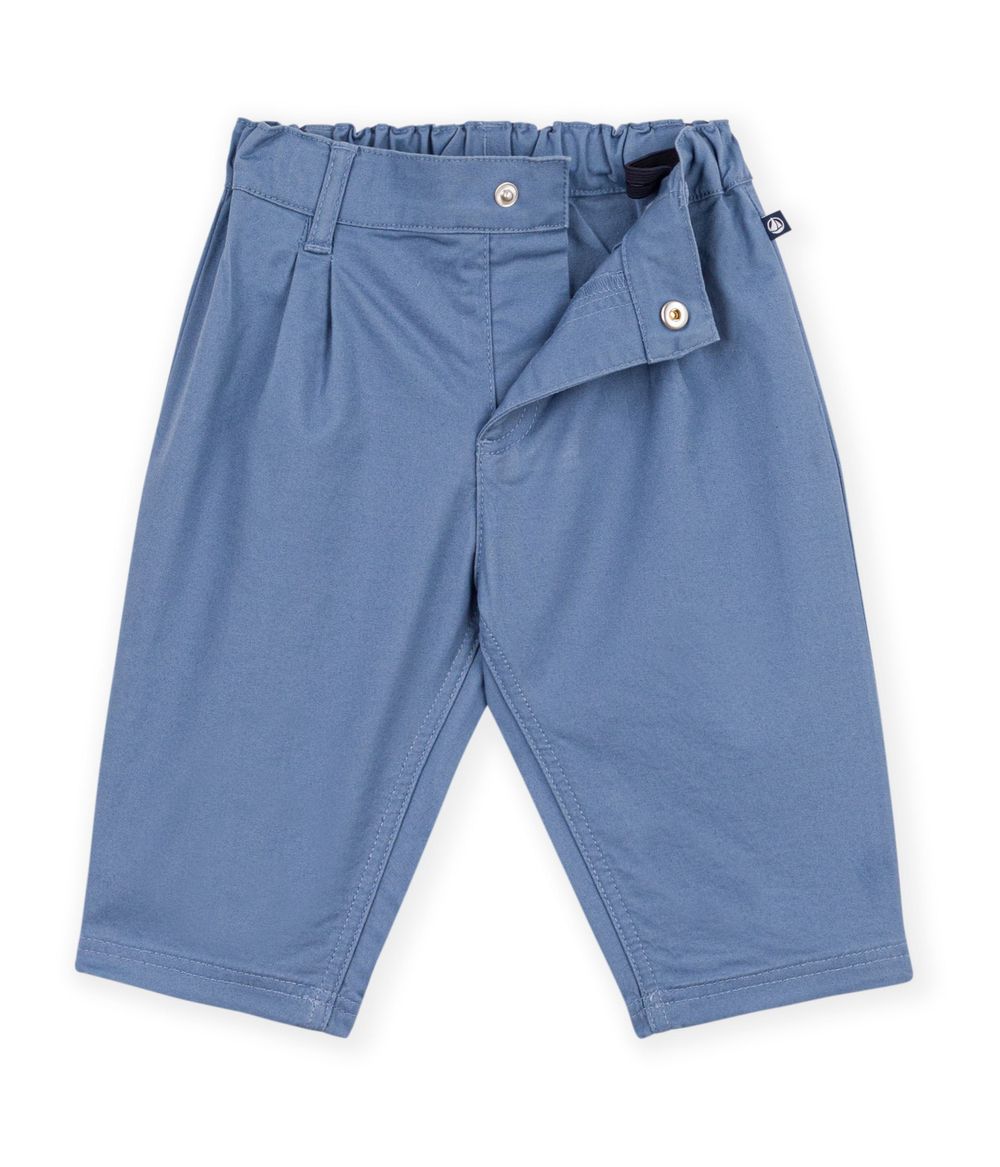 Petit Bateau - Baby Boy Plain Twill Trousers - Outremer