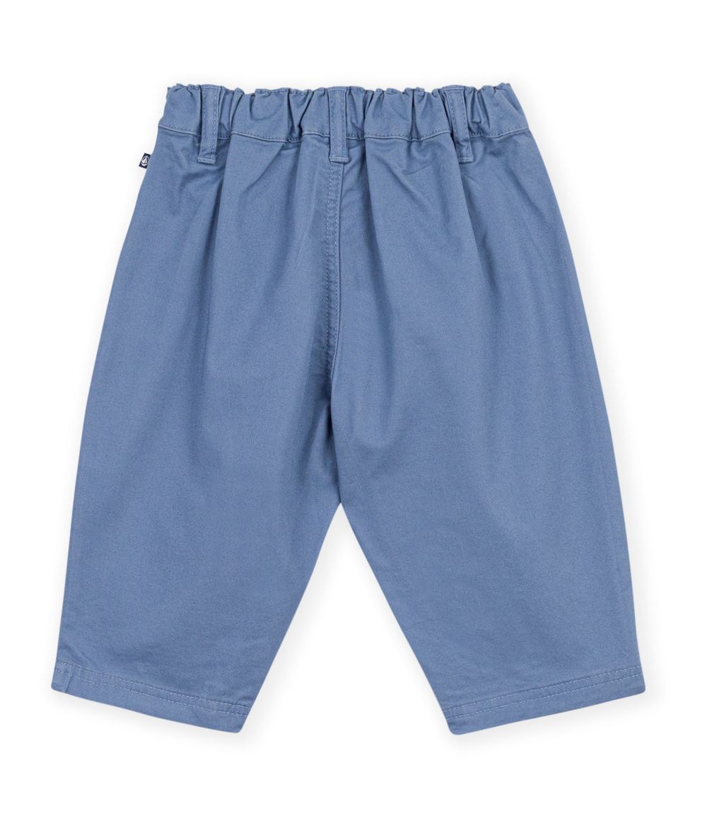 Petit Bateau - Baby Boy Plain Twill Trousers - Outremer