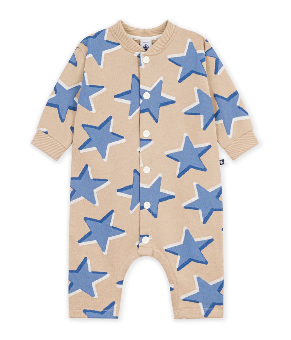 Petit Bateau - Baby Boy's Stars Printed Long Jumpsuit - Sander/Blue
