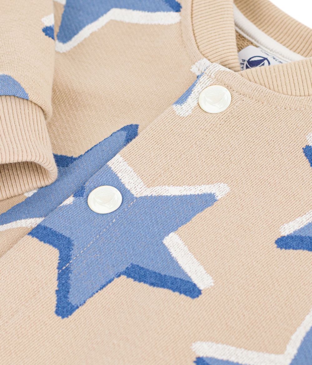 Petit Bateau - Baby Boy's Stars Printed Long Jumpsuit - Sander/Blue
