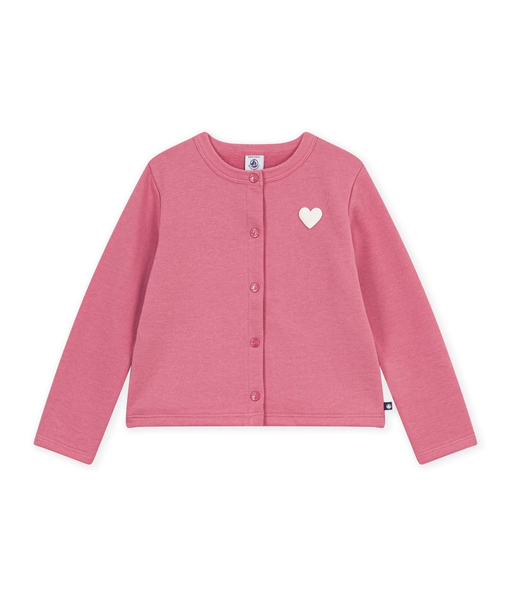 Petit Bateau - Girl's Plain Cotton Long Sleeves Cardigan