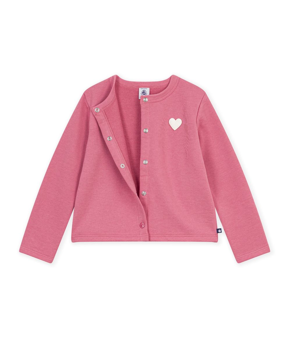 Petit Bateau - Girl's Plain Cotton Long Sleeves Cardigan