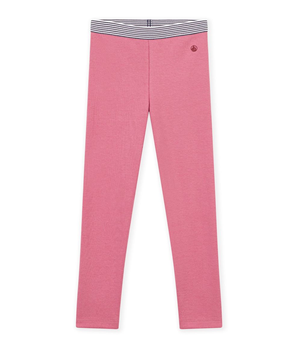 Petit Bateau - Plain Cotton Leggings - New Cheek