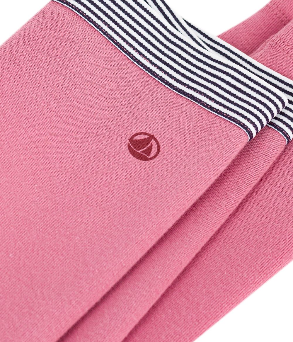 Petit Bateau - Plain Cotton Leggings - New Cheek