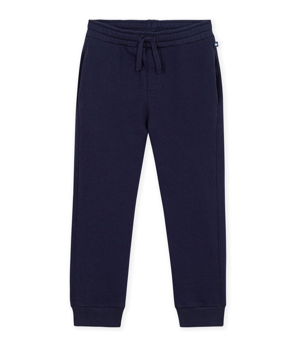 Petit Bateau - Boy's Plain Jogging Bottoms - Smoking Blue