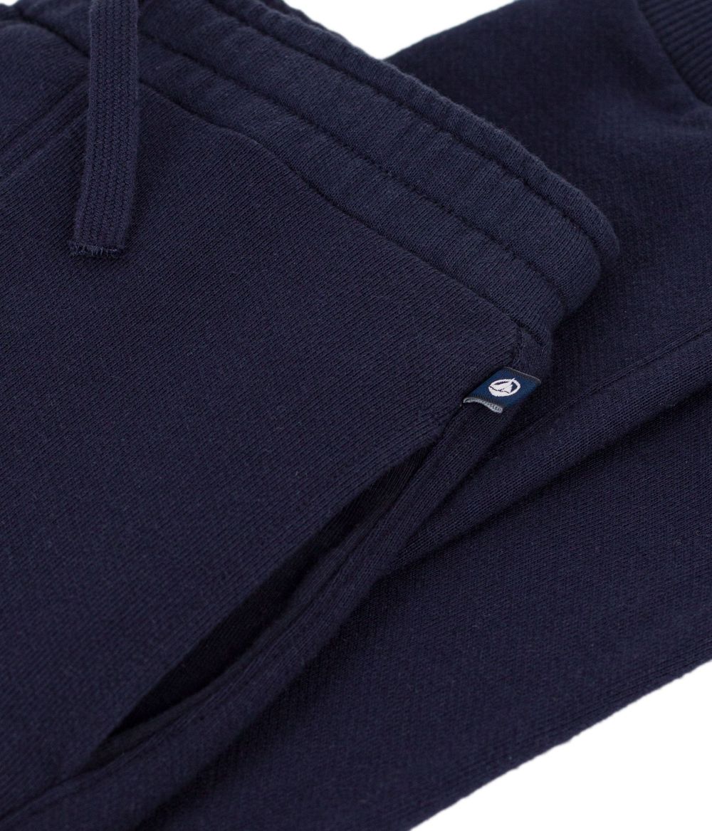 Petit Bateau - Boy's Plain Jogging Bottoms - Smoking Blue