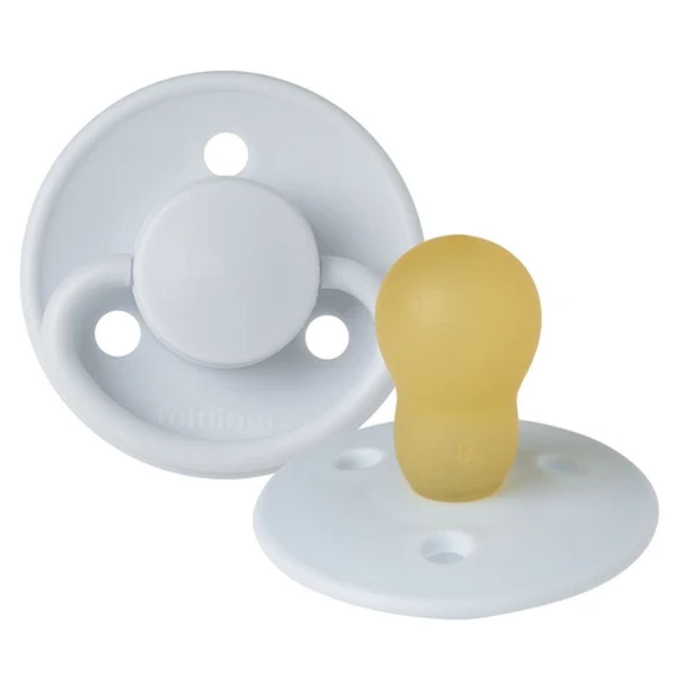 Mininor - Round Latex Pacifier - 12M+