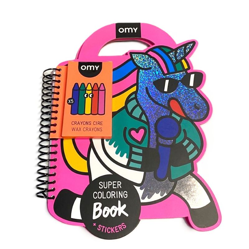 Omy - Super Coloring & Stickers Book - Lily