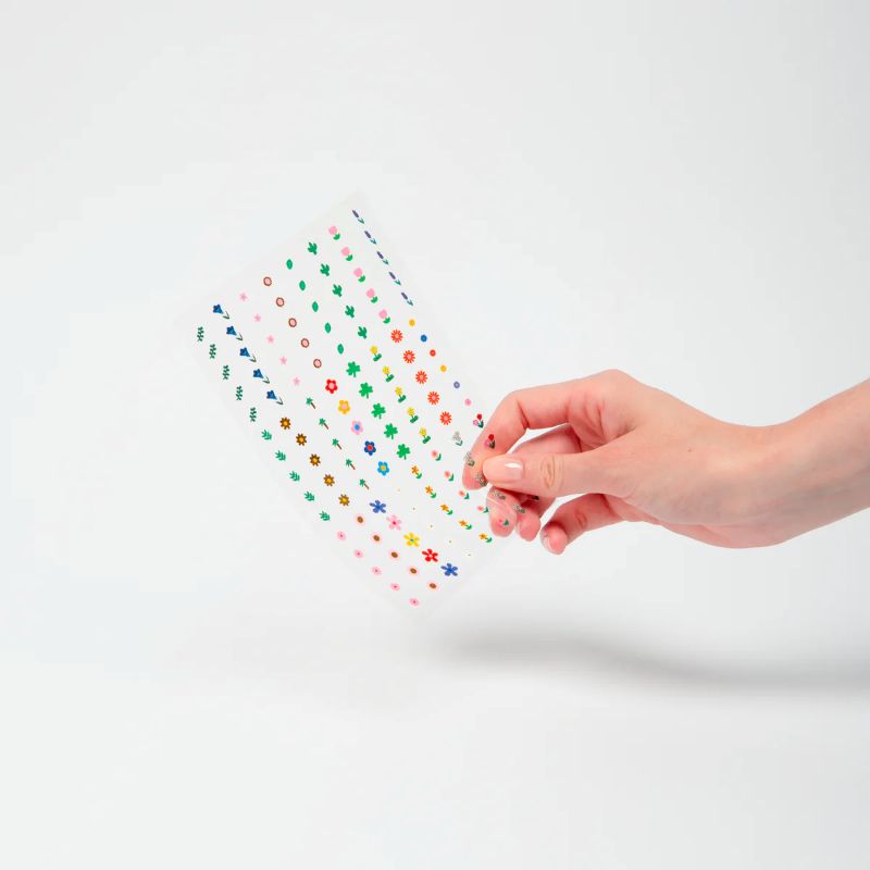 Omy - Nail Art Stickers - Flower - 120 Pcs