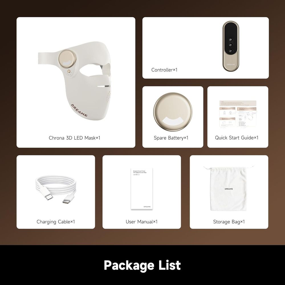 Dreame - Chrona LED Light Therapy Mask - Beige