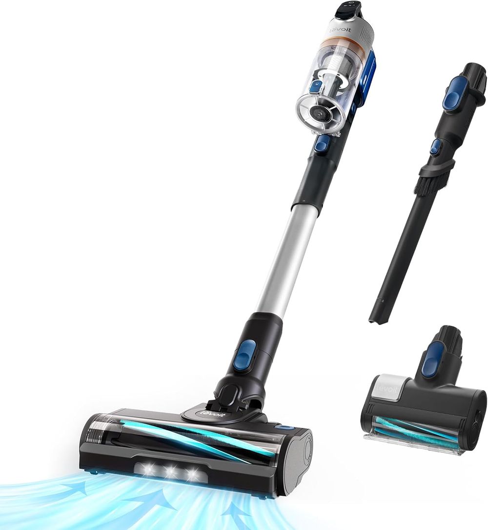 Levoit - Cordless Vacuum Cleaner With HEPA Filter LVAC-300 - Black/Silver