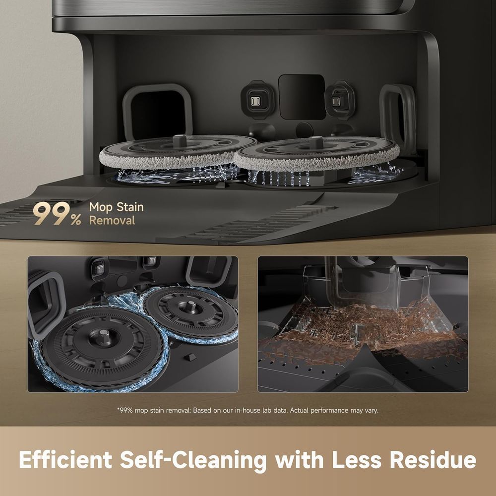 Dreame - D30 Ultra Robot Vacuum And Mop - Black
