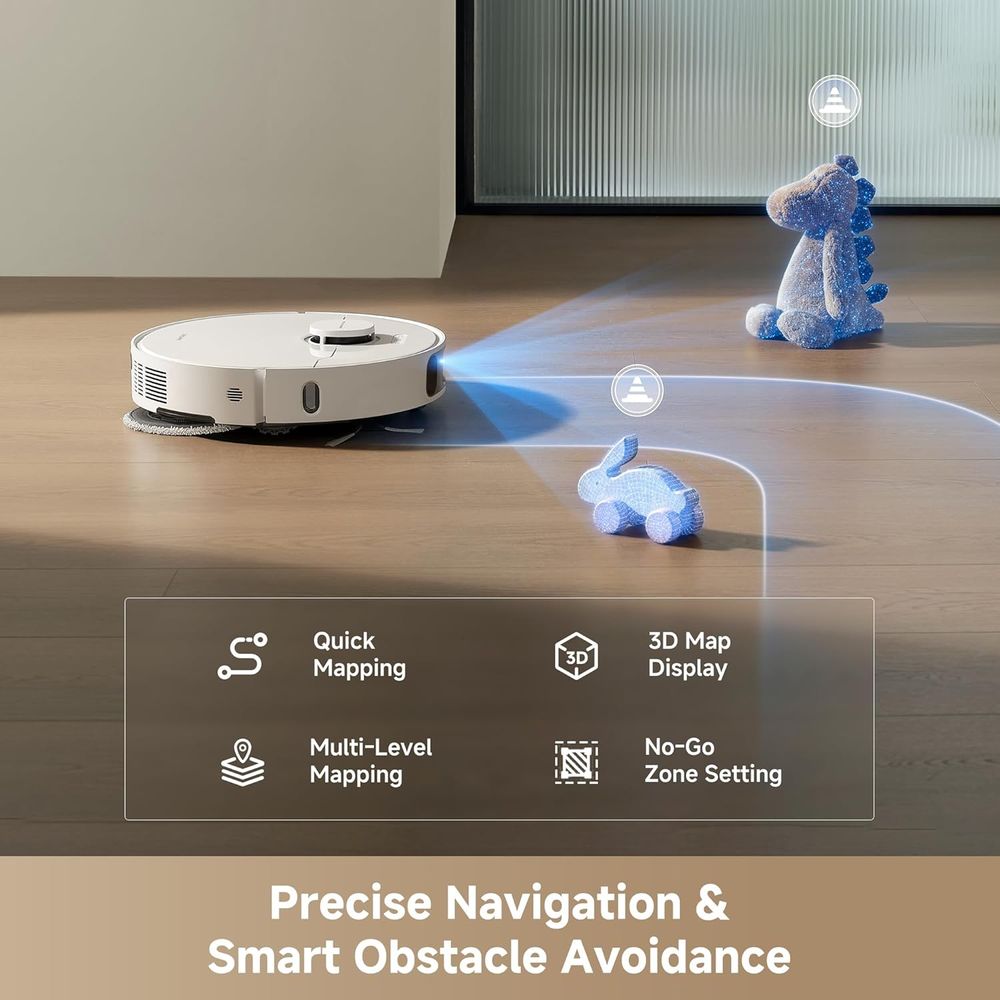 Dreame - Ultra Robot Vacuum And Mop - White