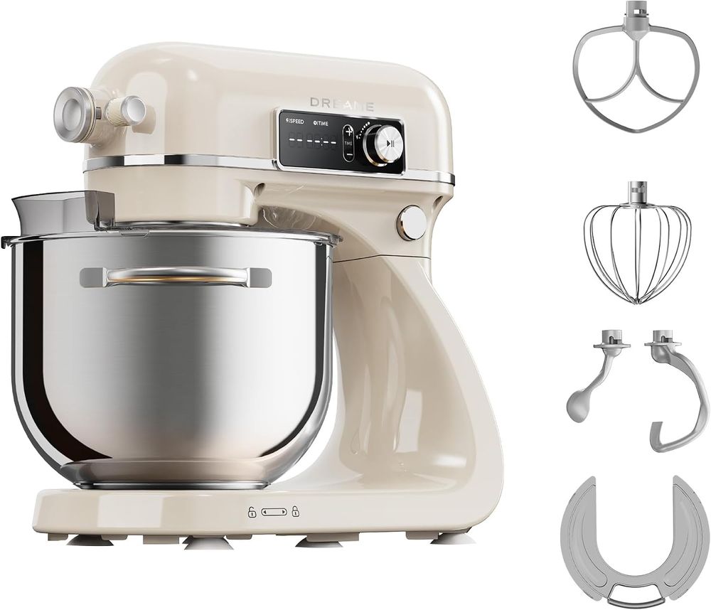 Dreame - MX60 Bioknead Electric Stand Mixer - Cream