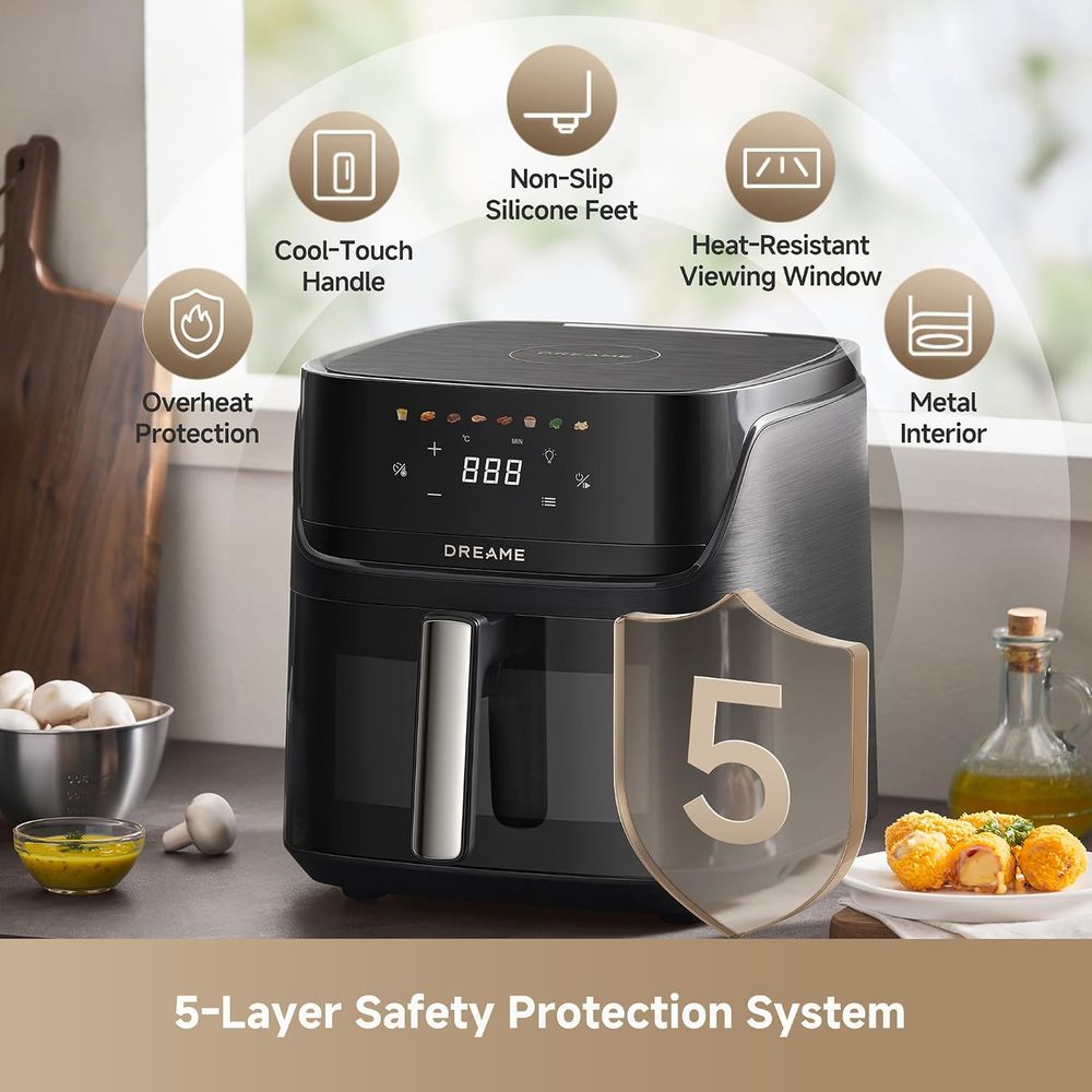 Dreame - Play AF10 Pro Air Fryer - Black