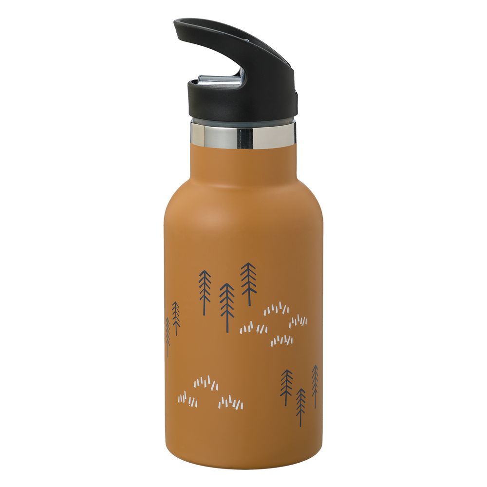 Fresk - Insulated Water Bottle With 2 Lids - Woods Spruce - Yellow - 350ml
