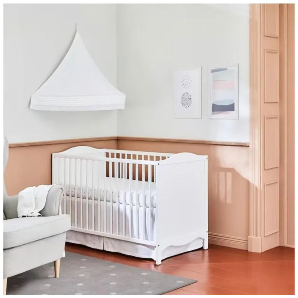 Bumble & Bird - 3-in-1 Basic Wooden Cot Bed & Toddler Sofa – White