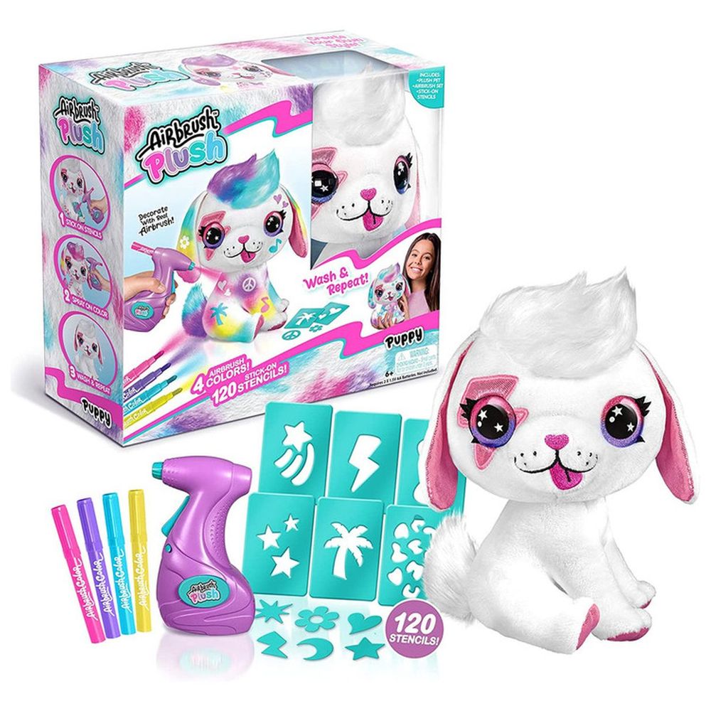 Canal Toys - Airbrush Plush Toy - Puppy