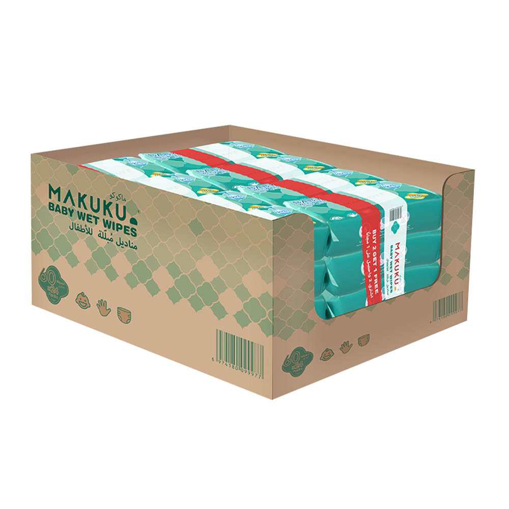 Makuku - Baby Water Wipes - Pack of 24 - 1440 Wipes