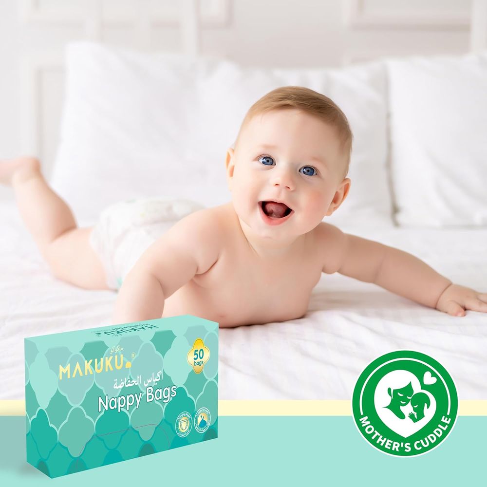 Makuku - Diapers Procare Tape 66 Pcs + Makuku Baby Wipes 60 Pcs + Makuku Nappy Bags 50 Pcs