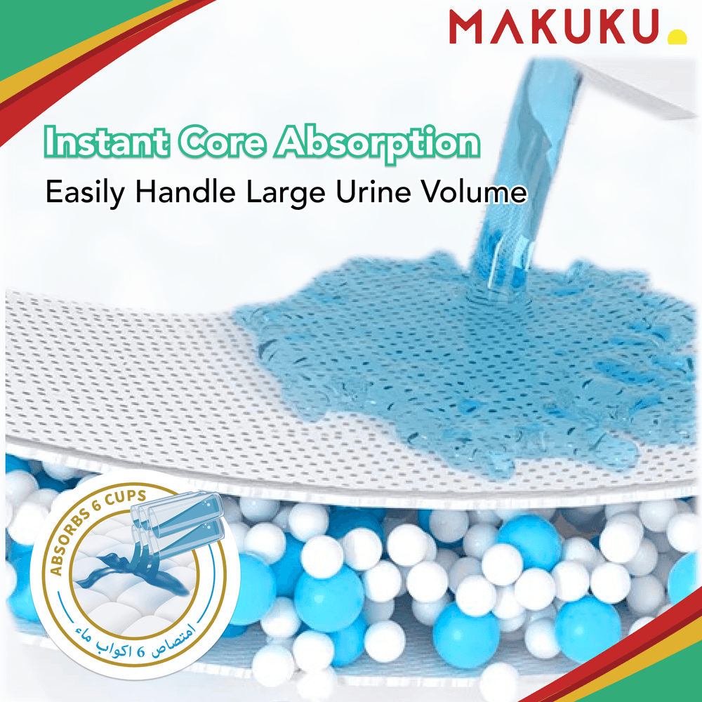 Makuku - Daily Care Tape Diapers - Size 6 - 15 Plus kg - 9 Pcs