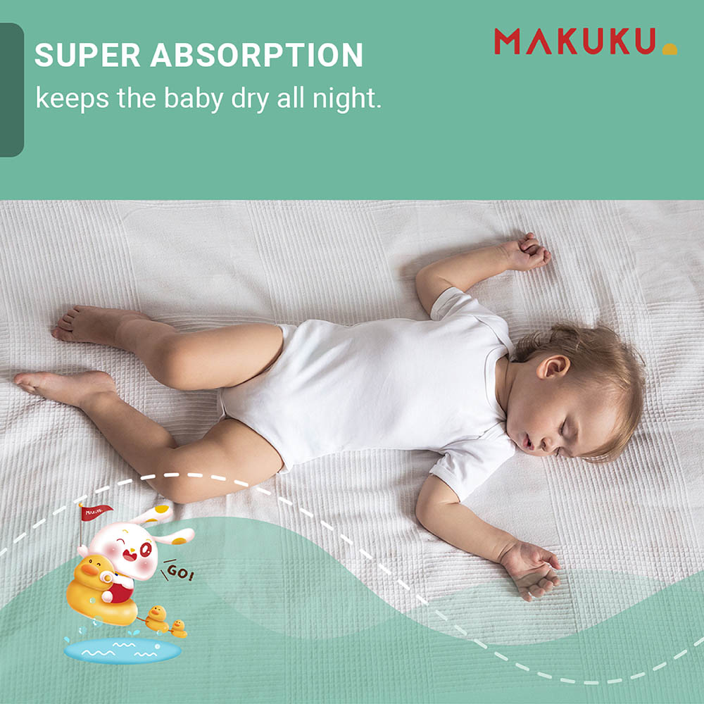 Makuku - Daily Care Diaper Pants - Savings Pack - Size 5 - 12-17 kg - Pack of 16 - 160 Count
