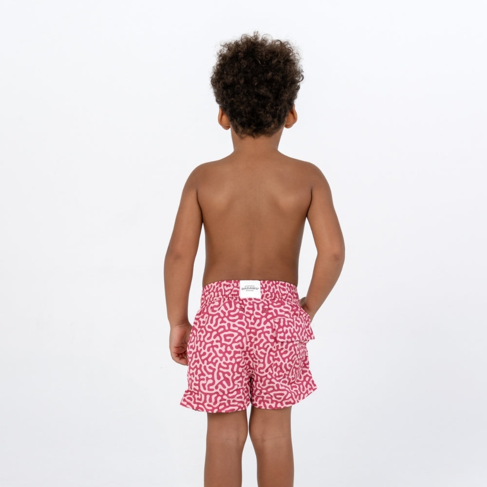 Badawii Beachwear Boy Shorts Reef - Coral