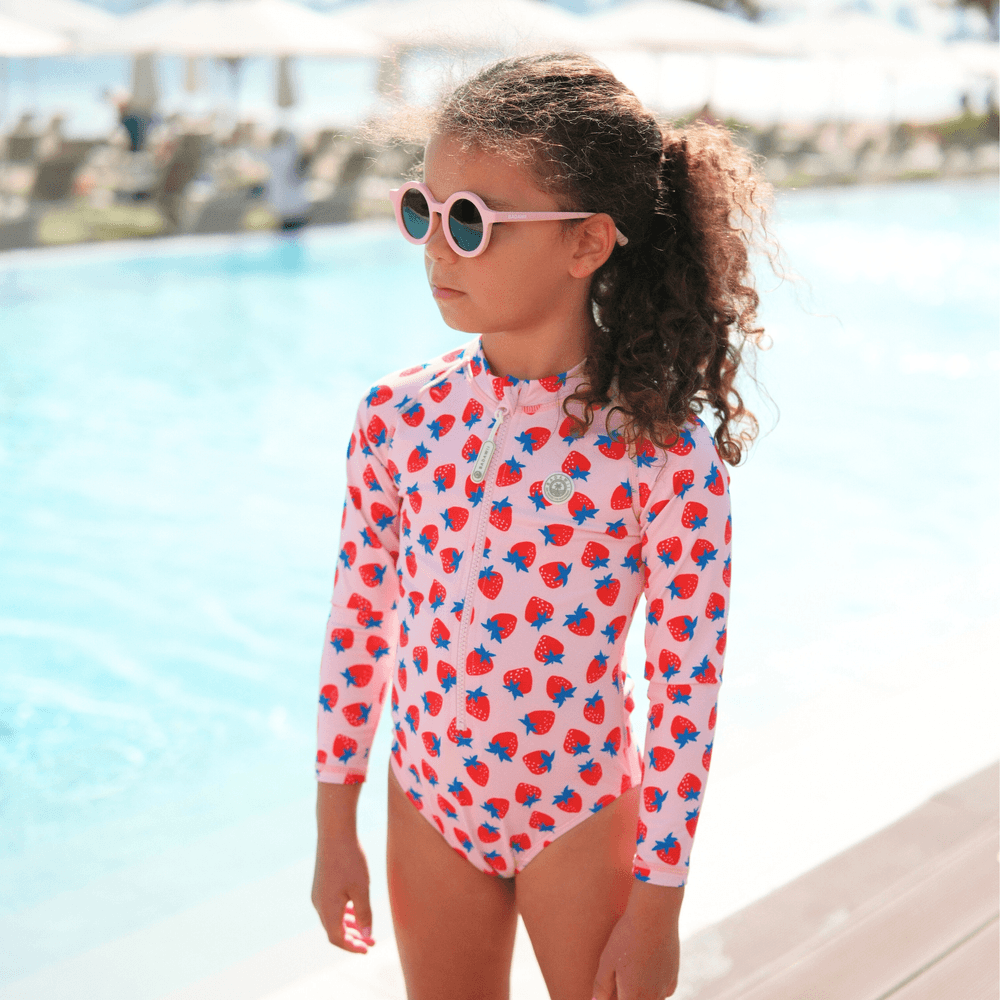 Badawii Beachwear Girl's Long Sleeves Dolce Fragola Swimsuit