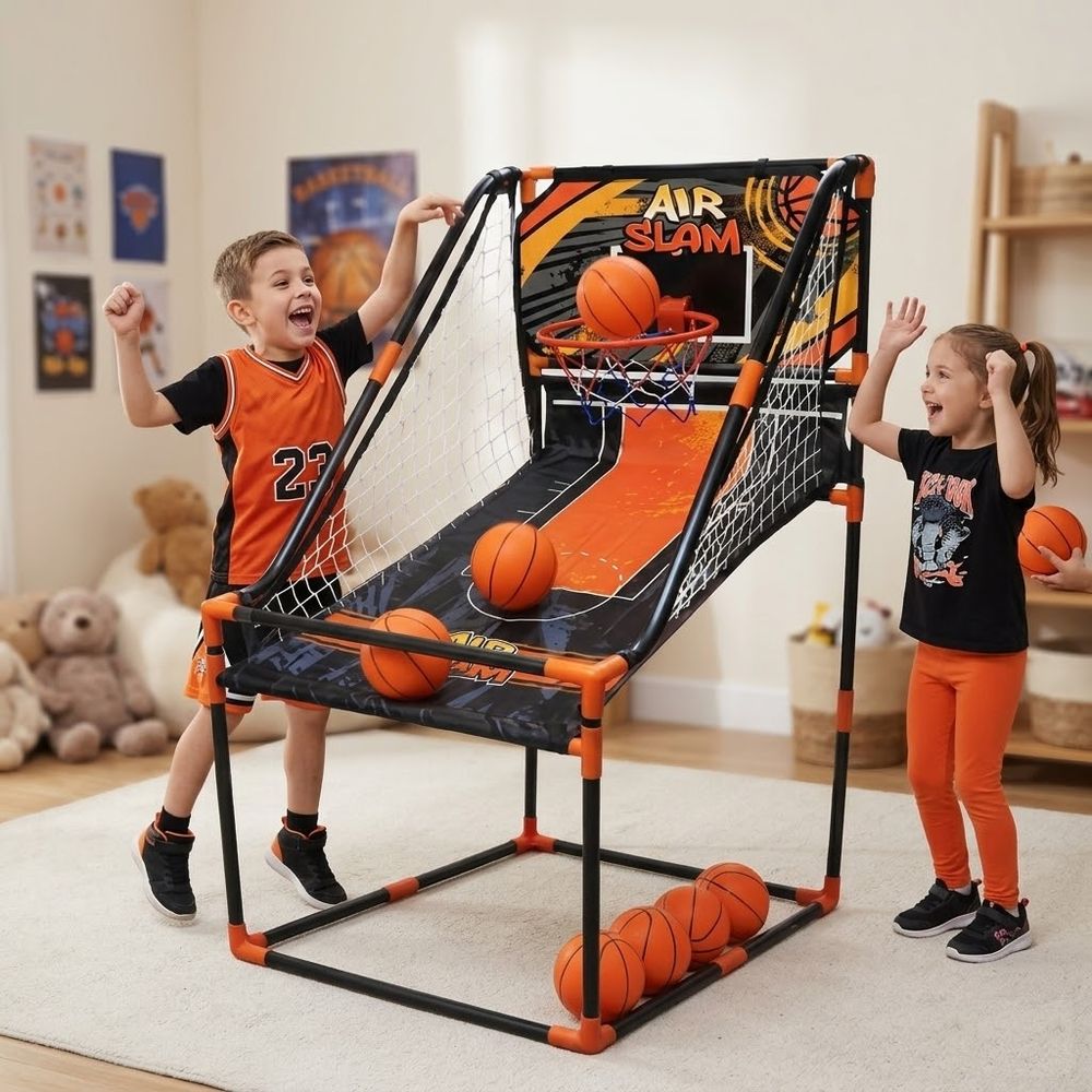 Mindset - Electronic Arcade Basketball Set - Black/Orange