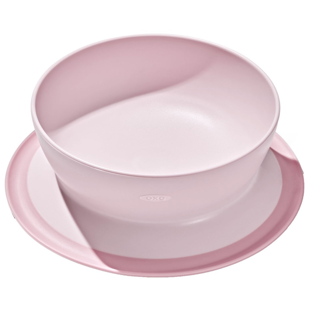 Oxo-Tot Stick And Stay Suction Bowl - Blossom