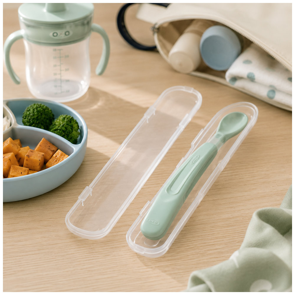 Oxo-Tot On The Go Feeding Spoon - Blossom